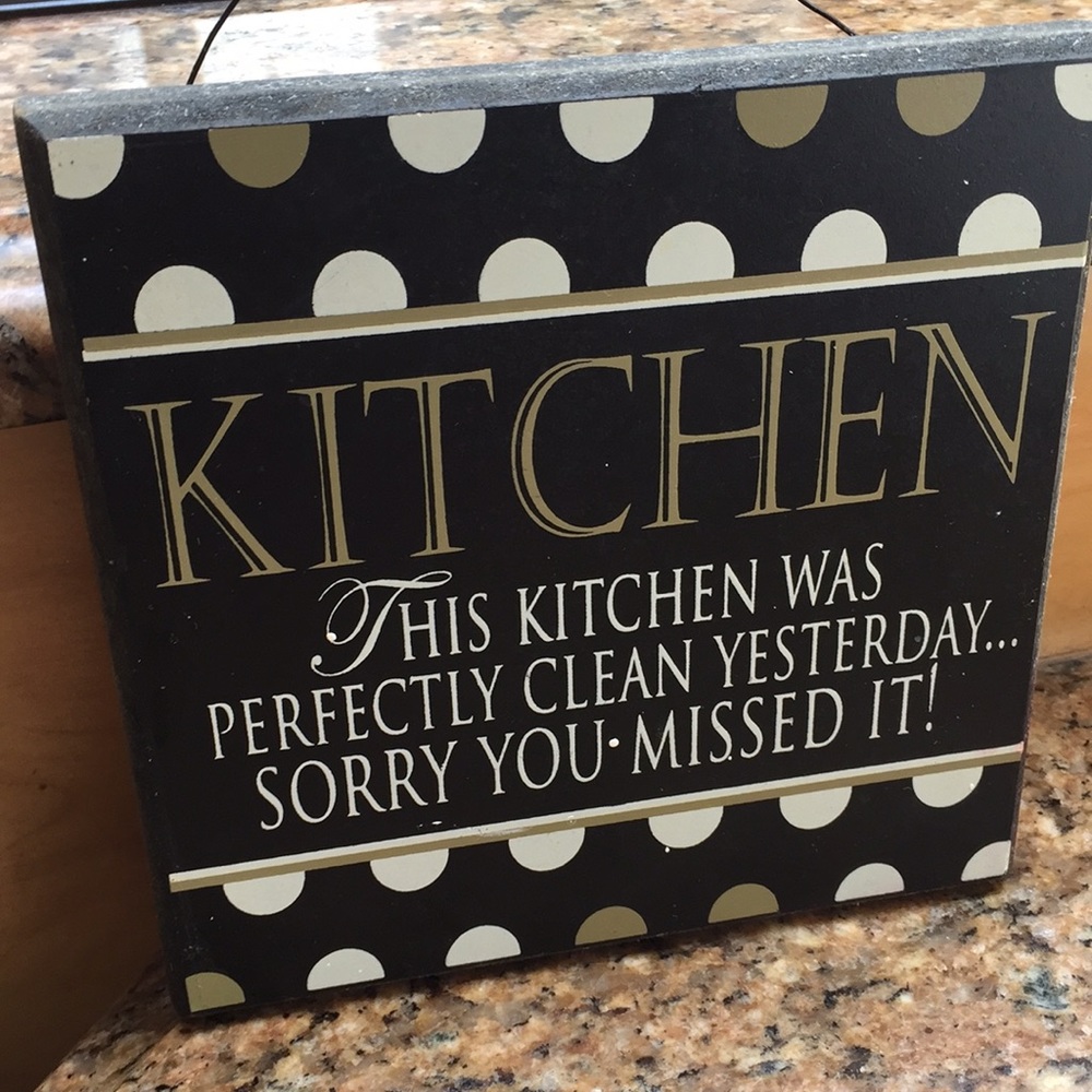 Kitchen sign